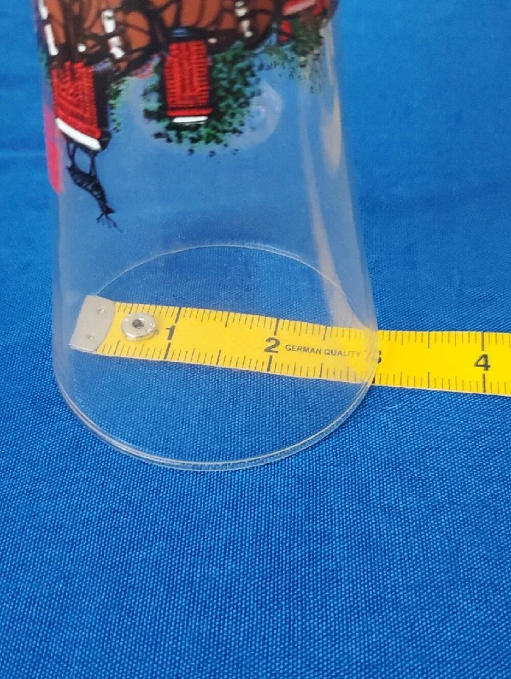VTG 1991 Budweiser Pilsner Glass with Red Clydesdales Graphic